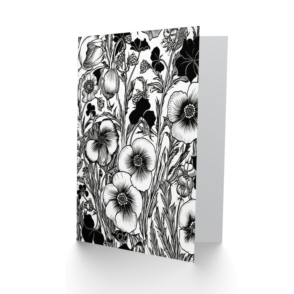 image 1 of Viola Flower Blossom Blooms Birthday Her Wife Card