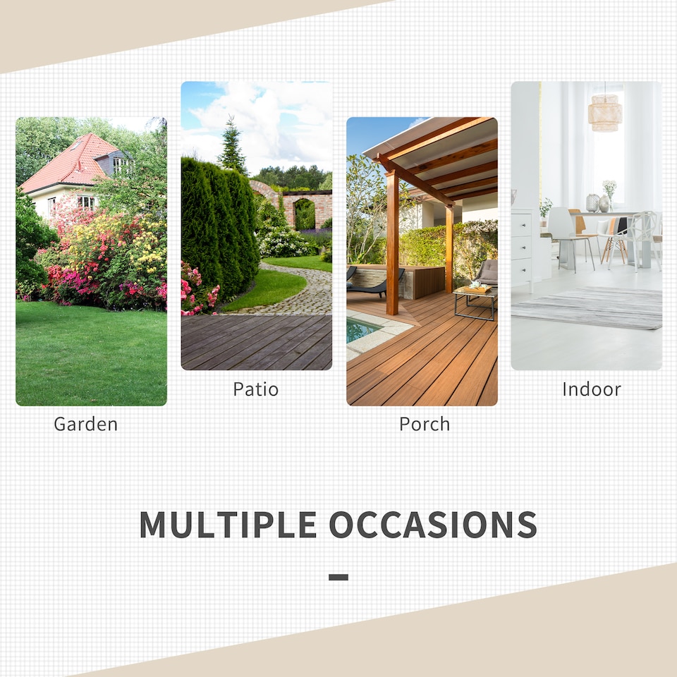 image 1 of Outsunny 3 Pieces Rattan Bistro Set with Furniture Cover, Wicker Garden Furniture Set, Glass Top Coffee Table and Chairs with Cushions for Outdoor, Patio, Balcony, Cream White