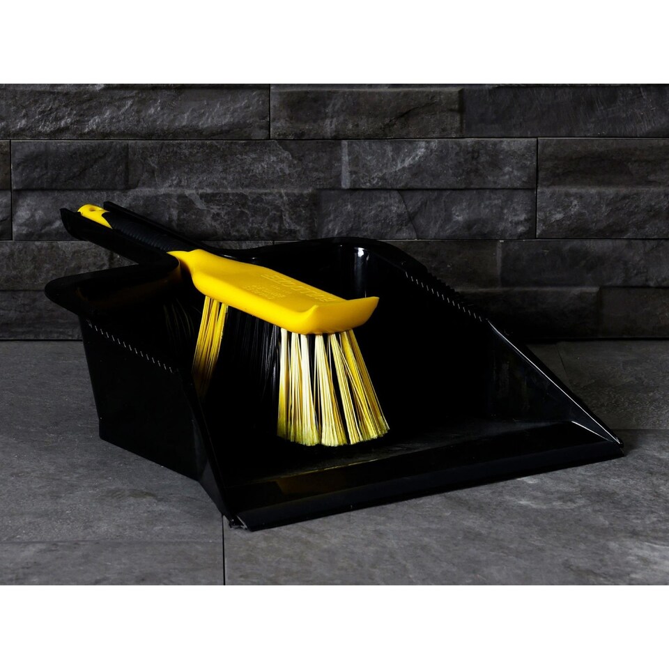 image 1 of Bulldozer Heavy-duty Dustpan And Brush Set | Multi | Multi Colour | One Size | 1