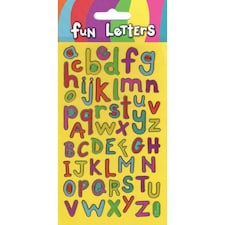 Paper Projects Fun Reusable Letters Sticker - Multicoloured - One Size