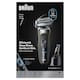 image 8 of Braun Electric Shaver, Series 7, With SmartCare Center, EasyClick Attachments, 72-C7650cc, Gold