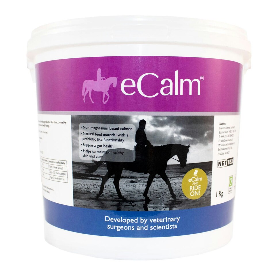 image 1 of Nettex eCalm Horse Supplement For Gut, Skin & Coat - 1kg