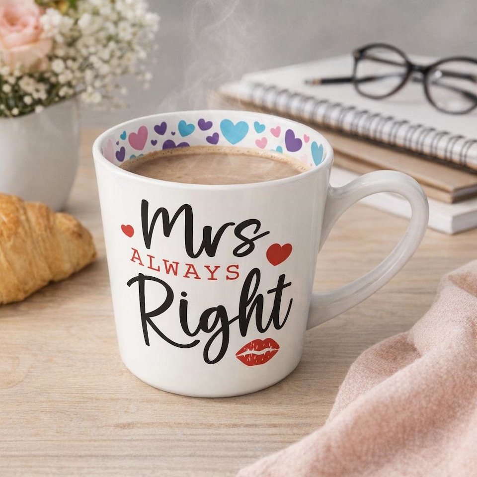 image 1 of Global Journey Gifts Novelty Mug - Mrs Always Right