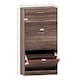 image 3 of Vida Designs 3 Drawer Shoe Cabinet Shoe Rack Storage Cupboard, Walnut
