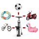 image 8 of Bicycle Hand Air Pump Mini Tyre Bike Cycle Presta Shrader Valve+Pressure Gauge