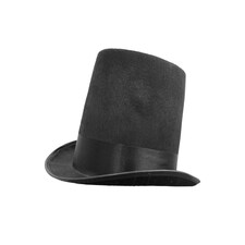 Black Felt Stovepipe Top Hat Black | M
