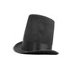 image 1 of Black Felt Stovepipe Top Hat Black | M