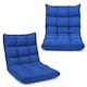 image 1 of COSTWAY 14 Position Adjustable Floor Chair Video Gaming Sofa Chair Blue