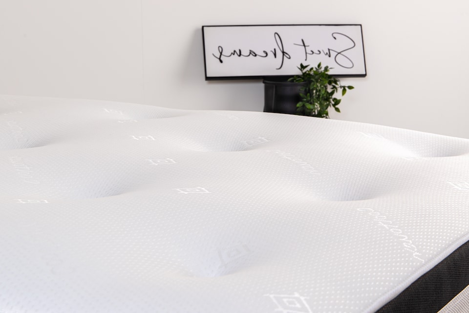 image 1 of 3D Quilted Tuft Mattress - 20cm Deep, Soft Comfort, Airflow Border | Black | European Small Single