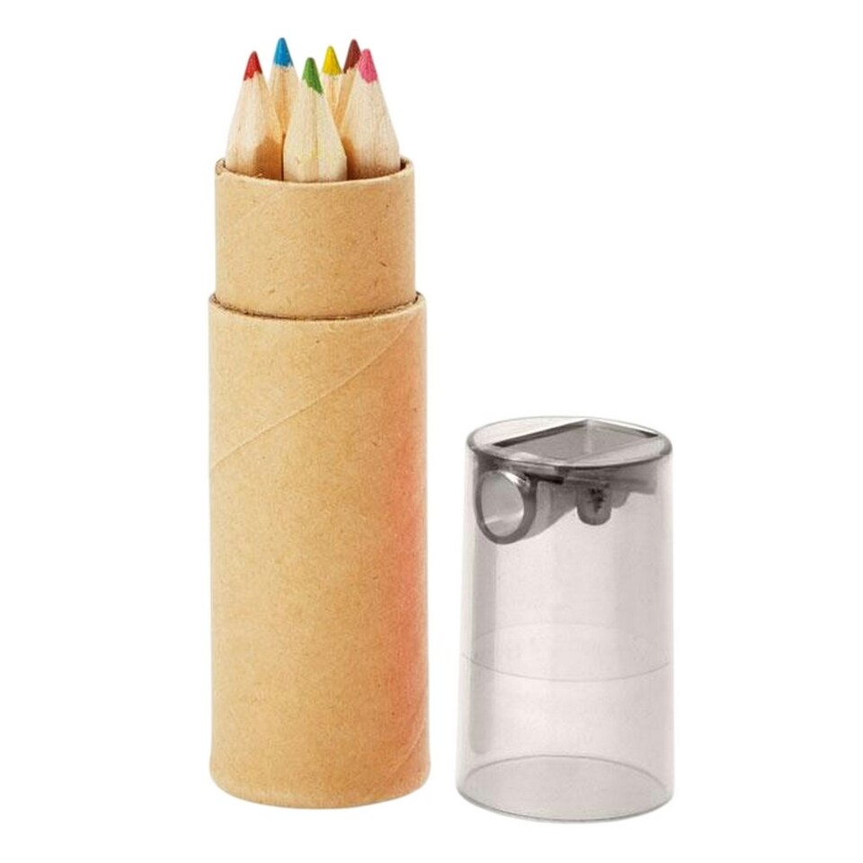 image 1 of MidOcean Petit Lambut Coloured Pencil (Pack of 6) - Transparent Grey - One Size Multi
