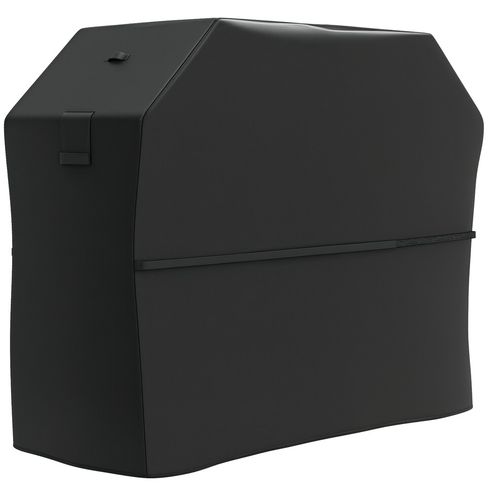 image 1 of Outsunny Barbecue Cover, Waterproof UPF30+ Rip-Proof, 147 x 61 x 122 cm Black | Black