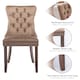 image 7 of Romsey Set of 2 Modern Velvet Dining Chairs with Knocker Ring