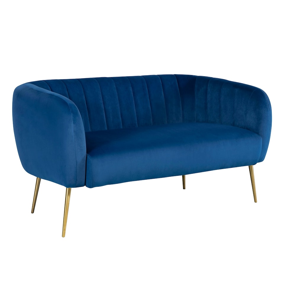 image 1 of Matilda 2 Seat Sofa Dark Blue