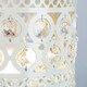 image 2 of ValueLights Moroccan Shabby Chic White Ceiling Pendant Shade