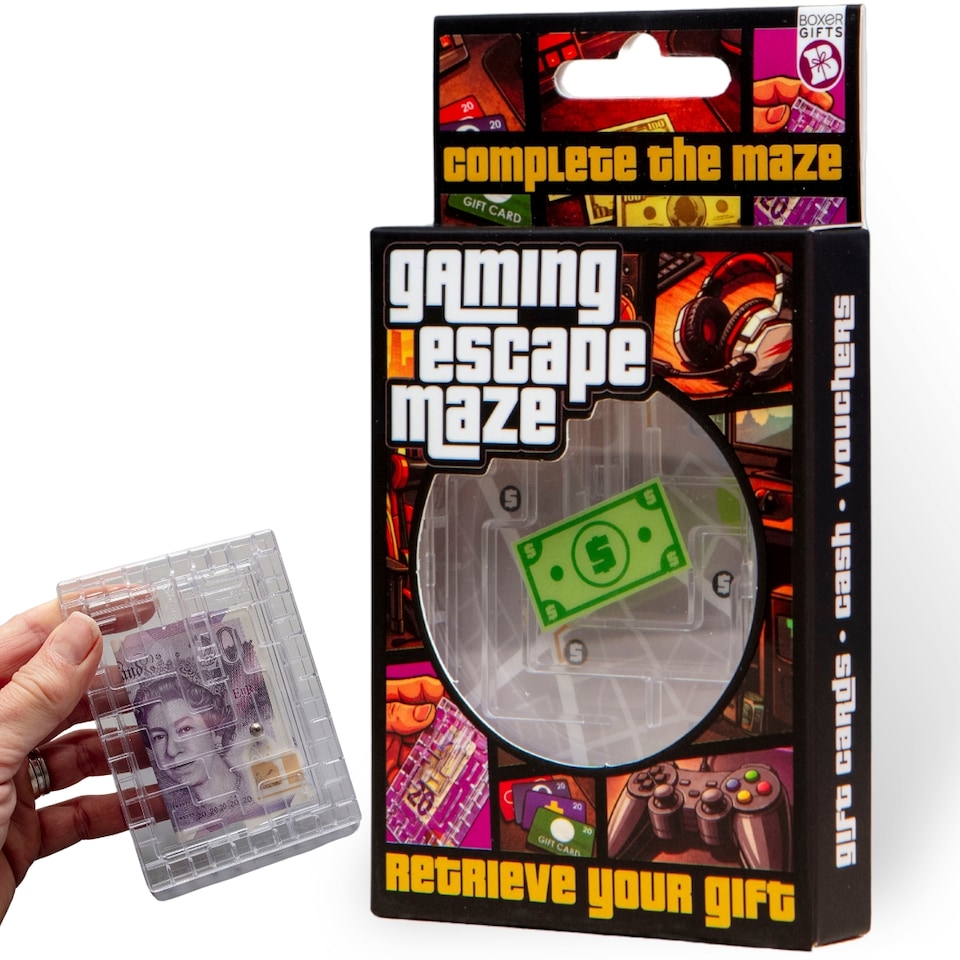 image 1 of Gaming Gift Card Maze, Money Puzzle Box for Teen Boys