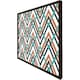 image 3 of Coloured geometric zig zag (Picture Frame) White | S