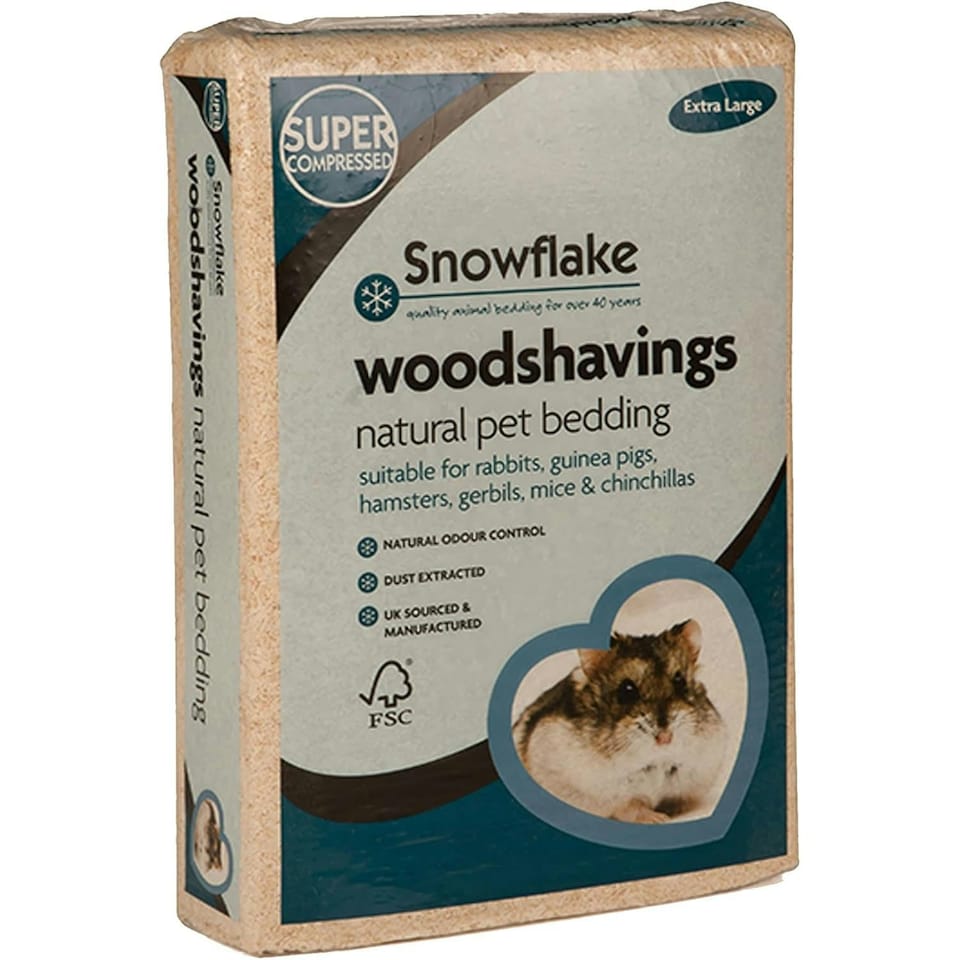 image 1 of 3 x 7.5KG Animal Pet Bedding Wood Shavings With Odour Control Dust Extracted Ideal For Small Animals