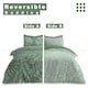 image 7 of VELVETIO Jethro Complete Duvet Cover Set with Fitted Sheet Breathable Bedding Quilt Green | King