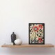 image 2 of Wildflower Field Spring Poppy Flowers Living Room Black Framed Wall Art Print A4