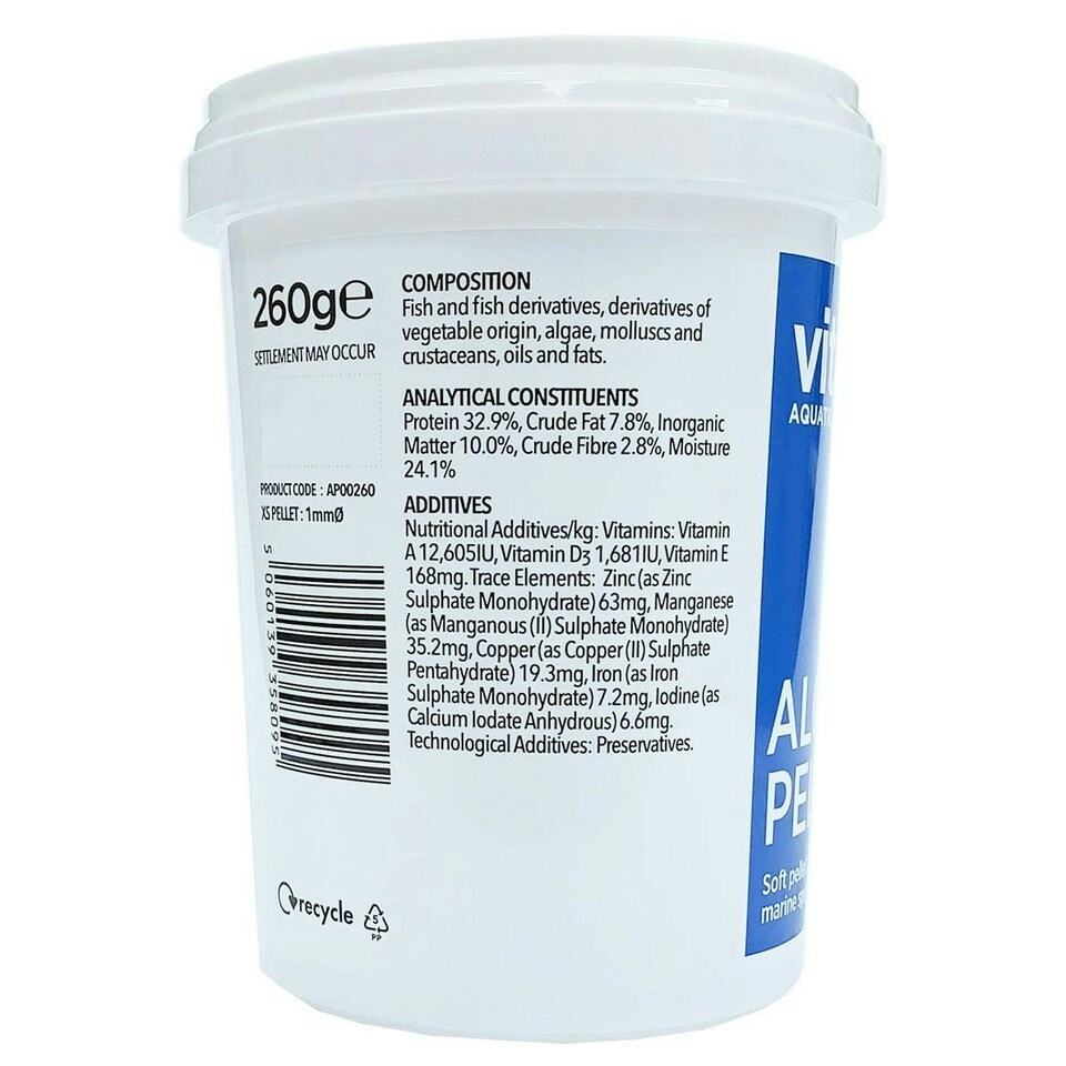image 1 of Vitalis Algae Pellets XS White
