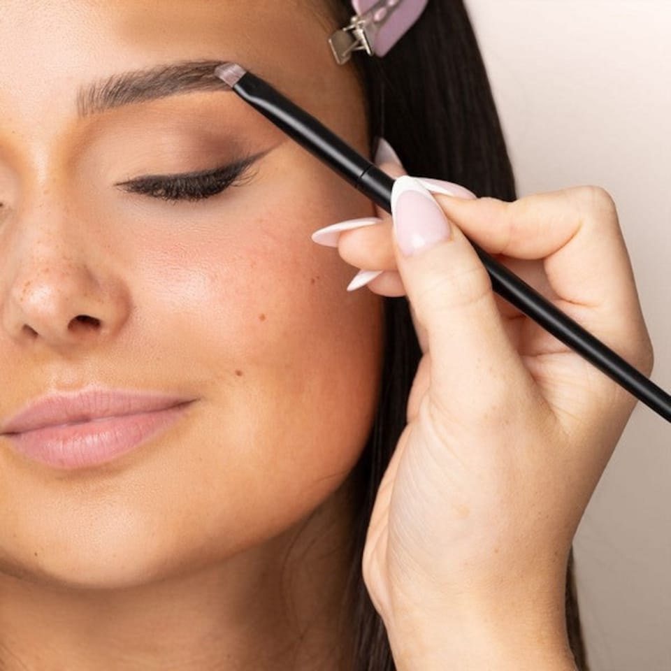 image 1 of Brushworks No. 21 Precise Brow Brush