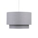 image 2 of Dark Grey 2 Tier Ceiling Light Shade | Grey | Medium | 1