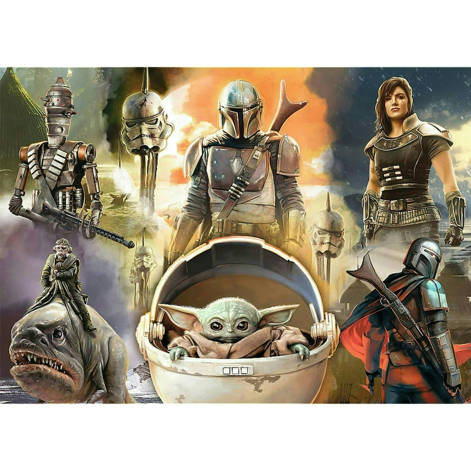 image 1 of Trefl Star Wars Mandalorian Ready to Fight Puzzle - 200 Pieces