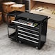image 8 of HOMCOM 7 Drawer Lockable Steel Tool Chest on Wheels for Workshop, Black