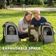 image 3 of PawHut Dog Carrier Backpack Expandable for Small Puppy Cat for Travel Hiking