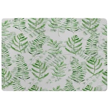 Green Fern Watercolour Rug Green | XL