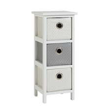 Chest Of Drawers Wooden Hallway Storage Home Organiser Fully Assembled | White