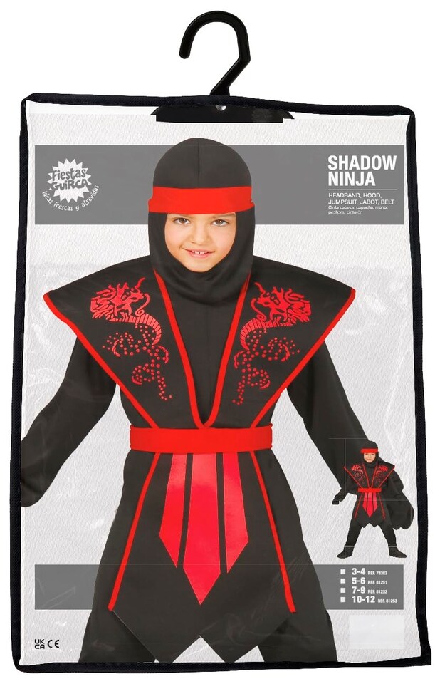 image 1 of Fancy Dress Child Ninja Shadow - 10-12 Years