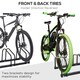 image 5 of HOMCOM Bike Parking Rack Bicycle Locking Storage Stand for 6 Cycling Black