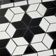 image 5 of Plant Stand - 3 levels, mosaic design | Black | black/white | 61 x 29 x 114 cm | 1