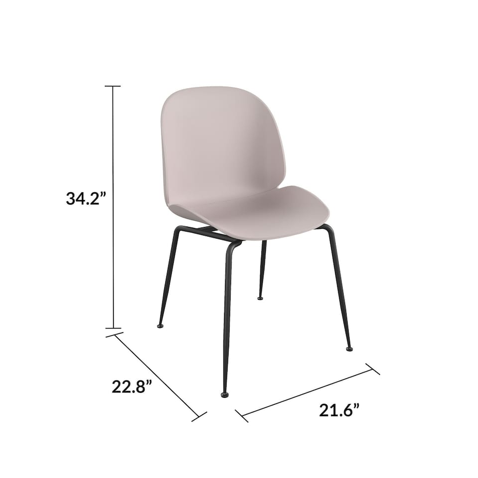 image 1 of Aria Resin Chairs 4PK Light Pink | Pink | Light Pink