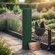 image 1 of Green PVC Coated Chicken Wire Mesh 1” x 1” Fencing Garden Barrier Metal Fence - 0.9M x 30M