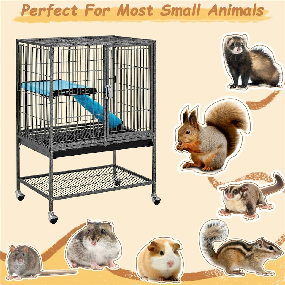 image 1 of Yaheetech Single Unit Small Animal Cage