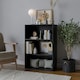 image 7 of 3-Tier Bookcase Shelving Storage Unit- 90x60x29cm Black | Unit Colour: Black