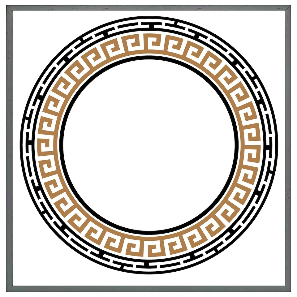 image 1 of Greek key frame (Picture Frame) White | XS