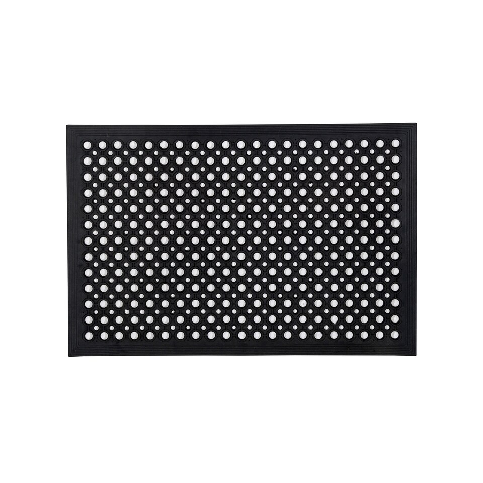image 1 of Hometex All Weather Outdoor Entrance Mat - 90 x 150cm. Black