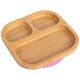 image 1 of Tiny Dining Children's Bamboo Suction Plate - Pink Pink