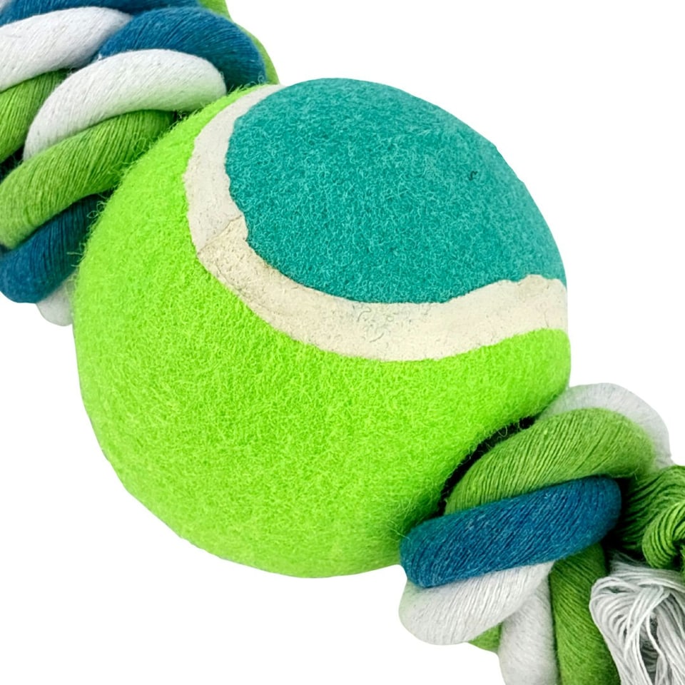 image 1 of HugglePets Tennis Ball Dumbell Dog Toy