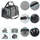 image 2 of Expandable Cat & Dog Carrier Bag - Airline Approved Pet Travel Bag with Mesh Windows - Soft-Sided Portable Cat Carrier