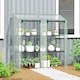 image 9 of Outsunny Mini Green House with 3 Tier Shelves, 151H x 143W x 46Dcm, Clear