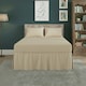 image 2 of Fitted Valance Bed Sheet Polycotton Mattress Cover And Frill Easy Care | Cream | Double