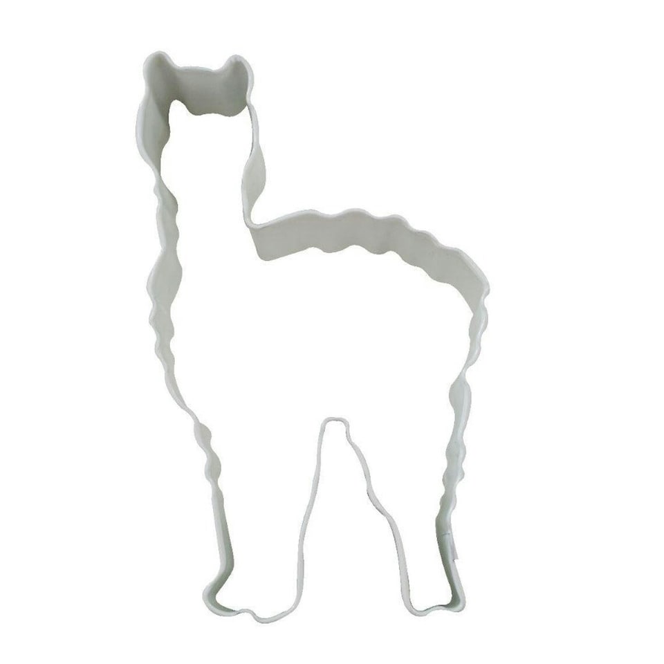 Anniversary House Llama Poly-Resin Coated Cookie Cutter - White - One Size