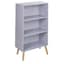 Grey Bookcase & Beech Leg