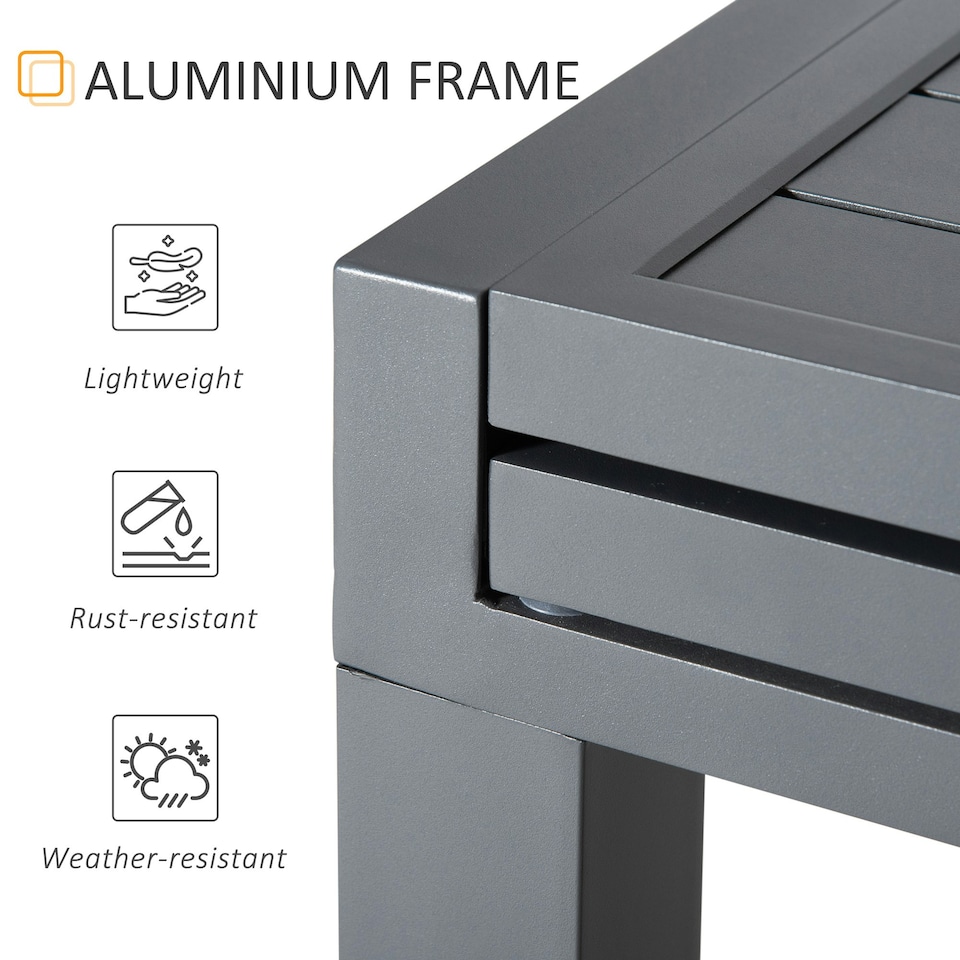 image 1 of Outsunny Extendable Garden Table 10 Seater for Lawn Balcony Patio