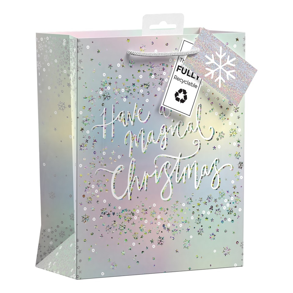 Pack of 6 Magical Christmas Medium Christmas Gift Bags