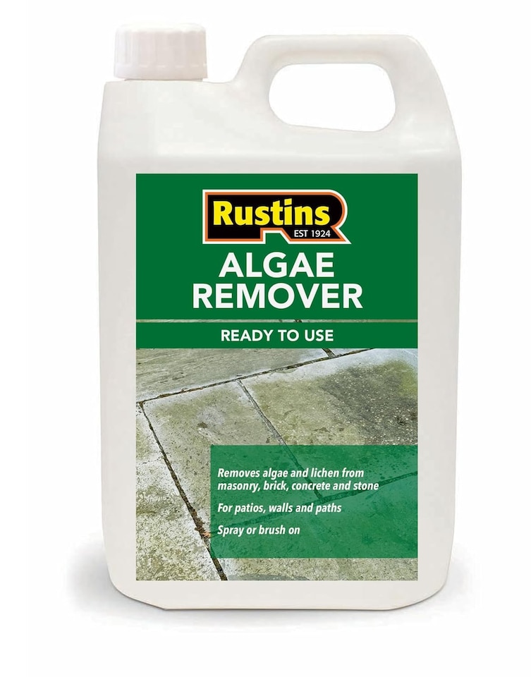image 1 of Rustins Algae Remover Ready to Use Solution for Masonry Brick Concrete 4L